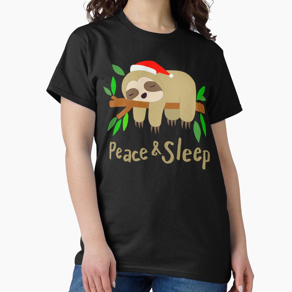 Peace & Sleep! Sloth by IdinDesignShop