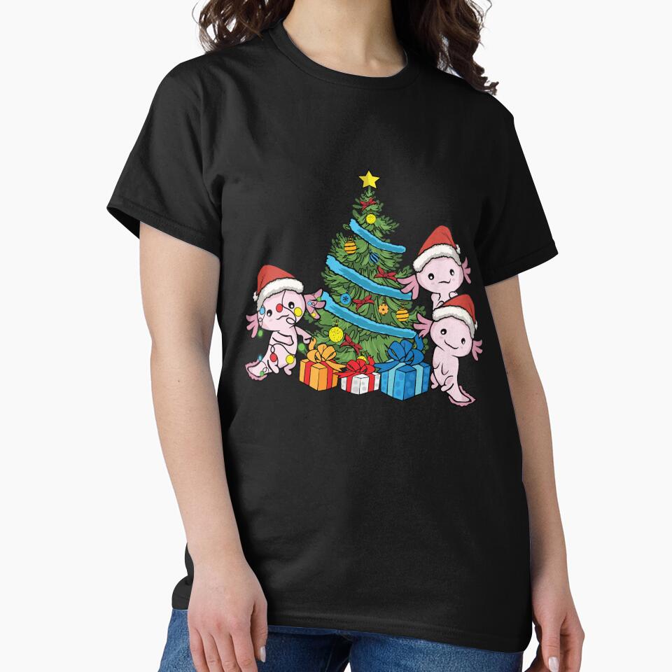 Axolotl Lover Kids Christmas Tree Gift Women Men Axolotl by DSWShirts