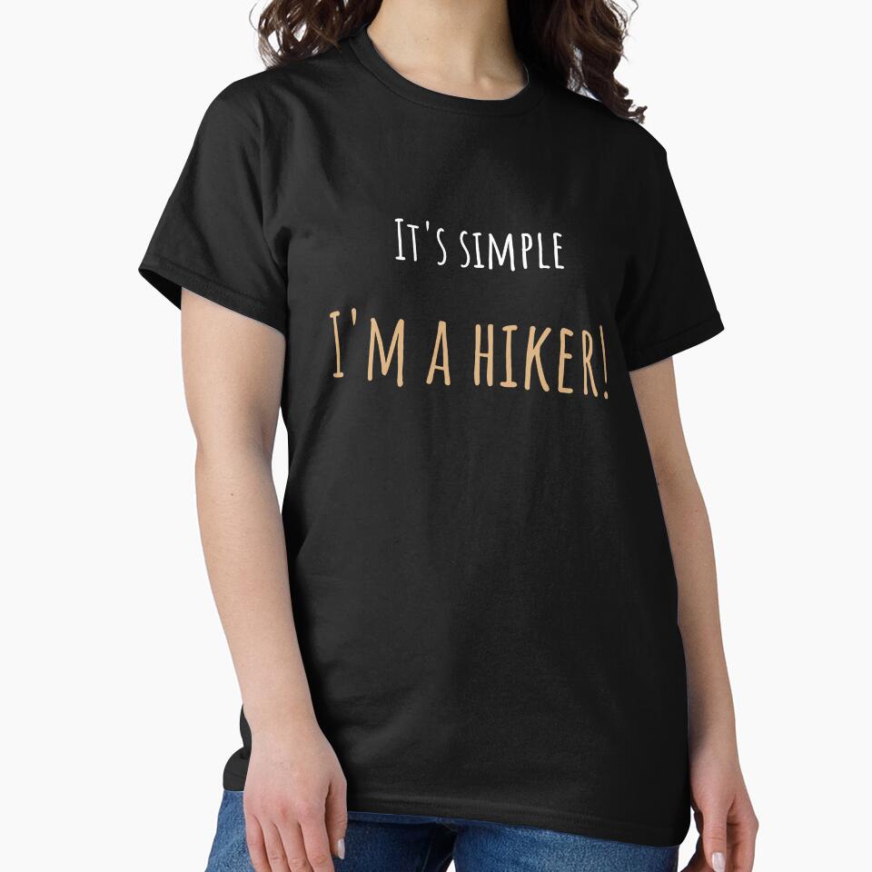 It's simple I'm a hiker! Funny T-Shirt for hiking boys and girls by Gracjan Mikitin
