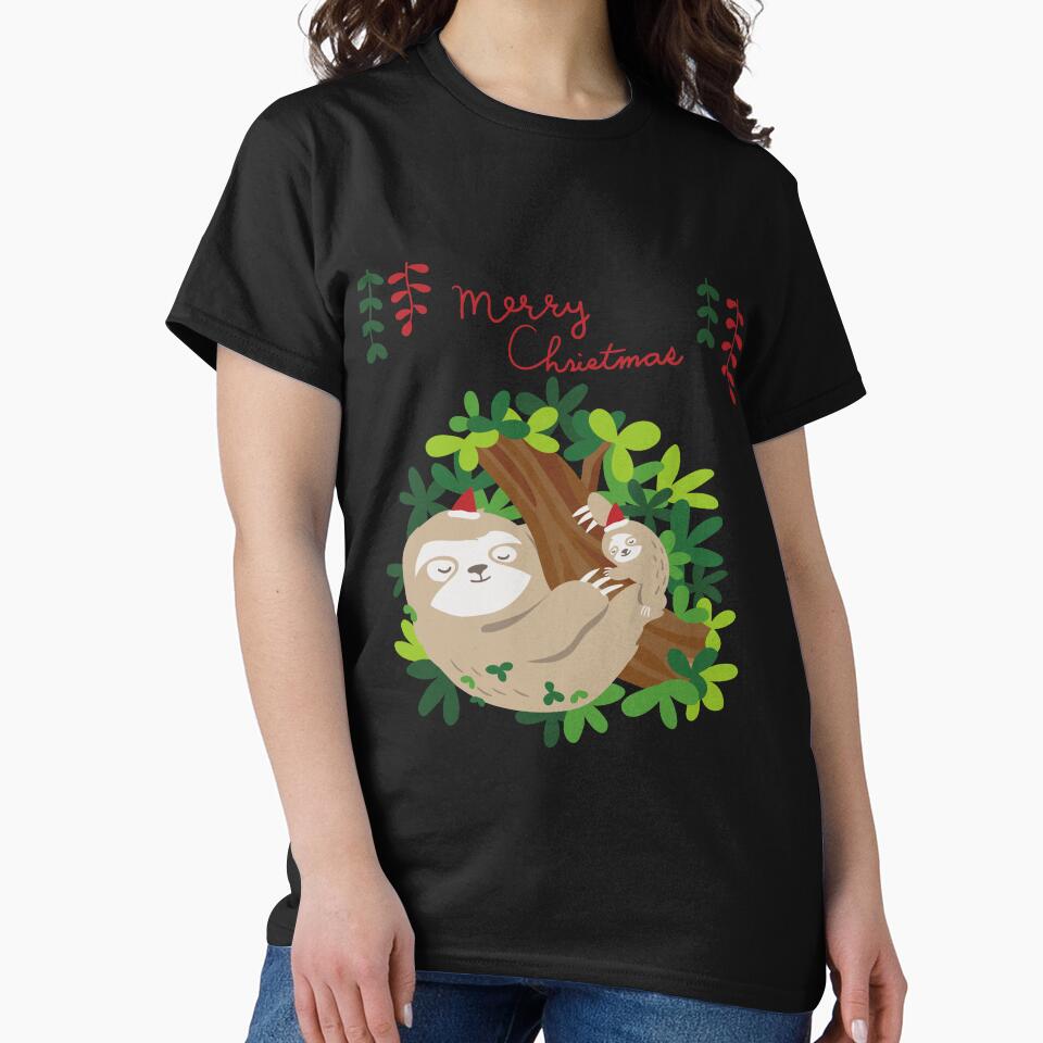 Merry Christmas - Cute Christmas Sloth Tree 2020 by muacreation