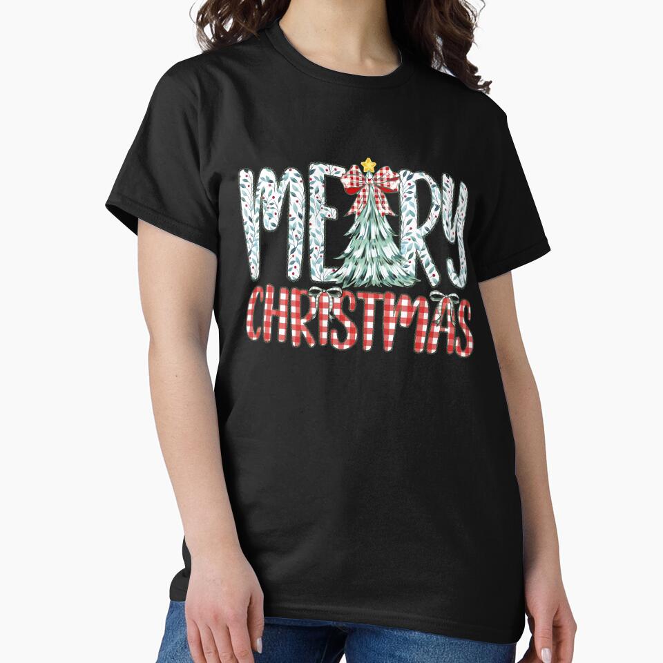 Merry Christmas Floral by Verbutler