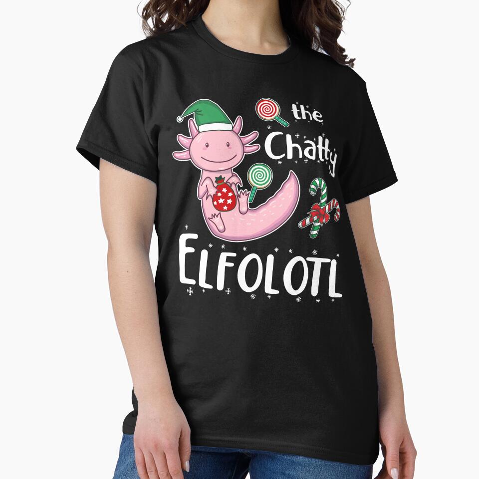 Chatty Christmas Axolotl Elf by GrimButterfly