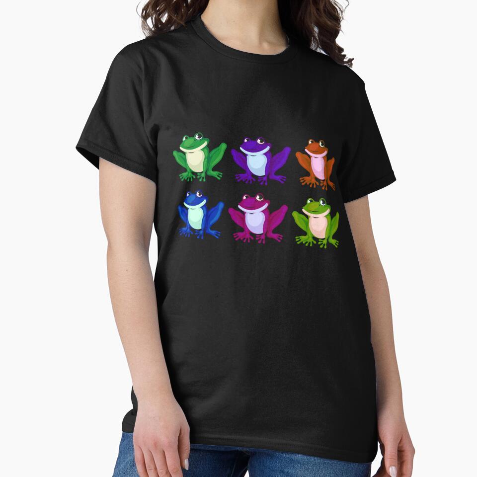 colourful cute frog aesthetic by Click-Like