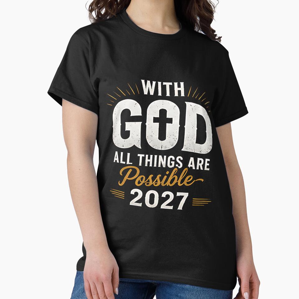 With God All Things Are Possible 2027 Inspirational Christian Quote by DealNest