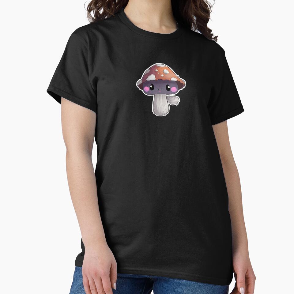 Kawaii Purple Mushroom | Cute, Mystical, Anime, Happy, Manga, Aesthetic, Happy, Fungus, Fungi, Nature, Japanese, Cartoon, Love, Shroom, Toadstool, Goblincore by FantasySoul