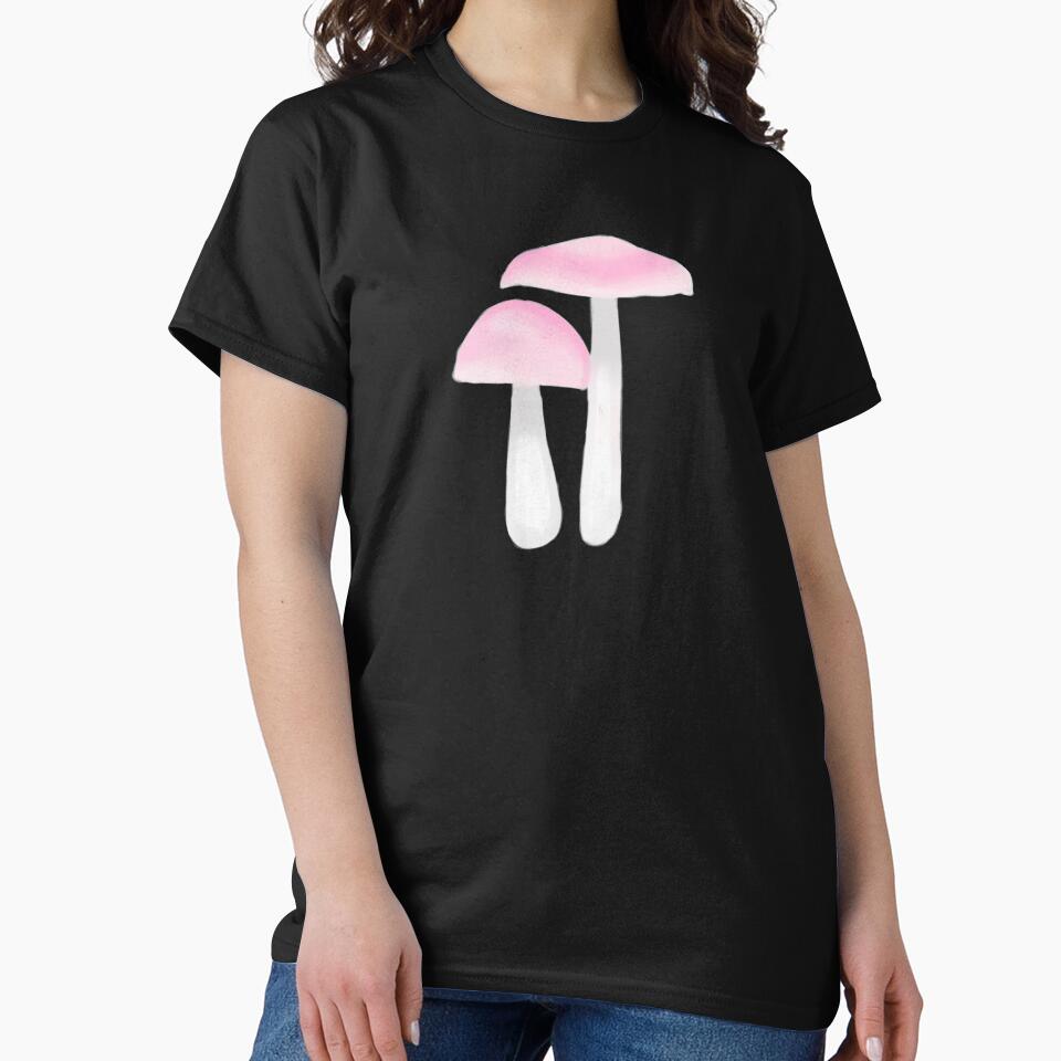 Pink Mushrooms by simplyraven