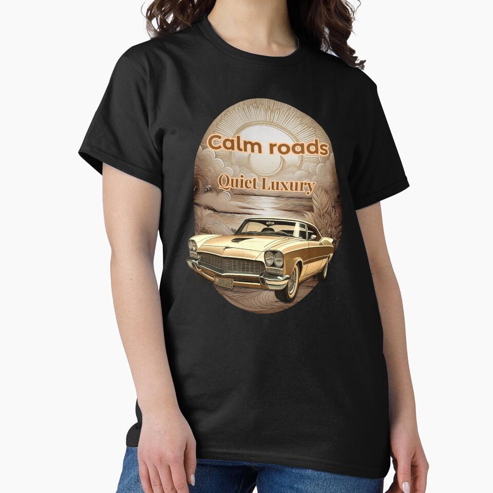Calm Roads -Quiet Luxury vintage ando Sunset art by Digidelico