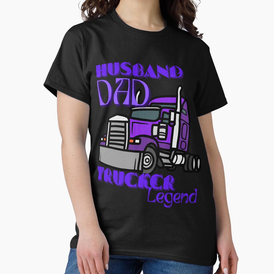 Husband dad trucker legend shirt by harinshop ⭐⭐⭐⭐⭐