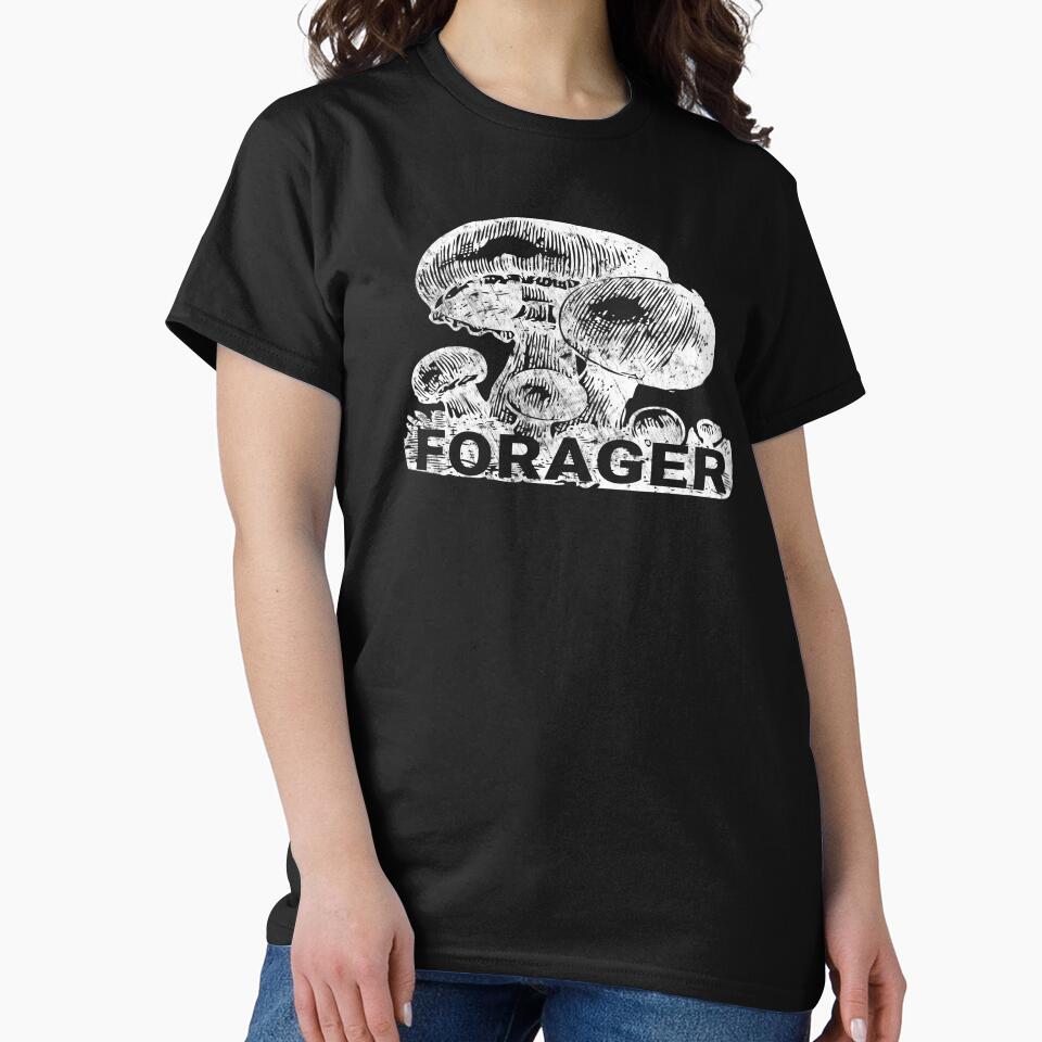 Forager Mushroom Hunting Shirt by MayDayDesigns