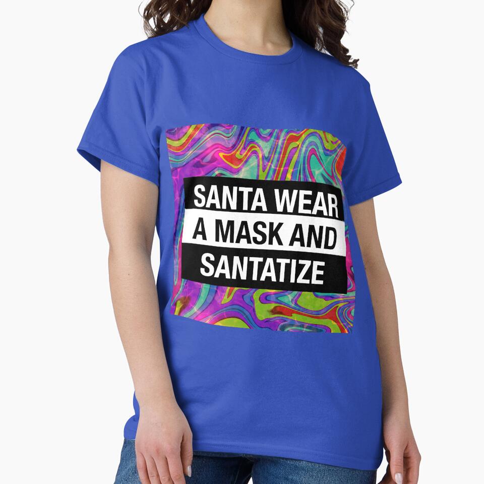 santa wear a mask and santatize by MonoMerch26