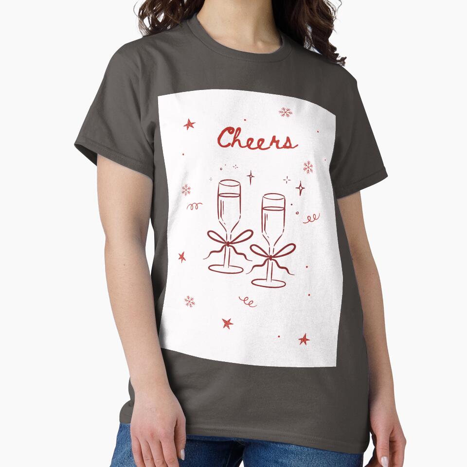 Minimalist Aesthetic Toast for New Year's Eve by ElizabethCoelho