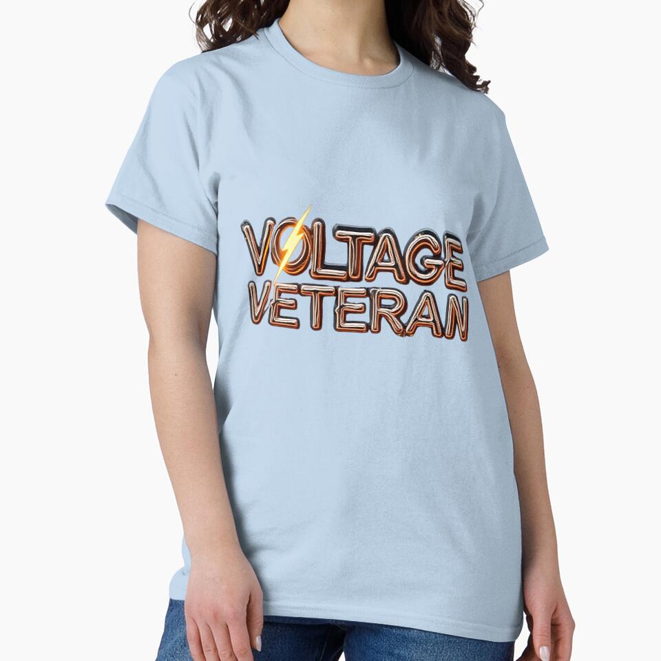 Master Electrician Gift - Voltage Veteran Wire Typography Design by Flownow