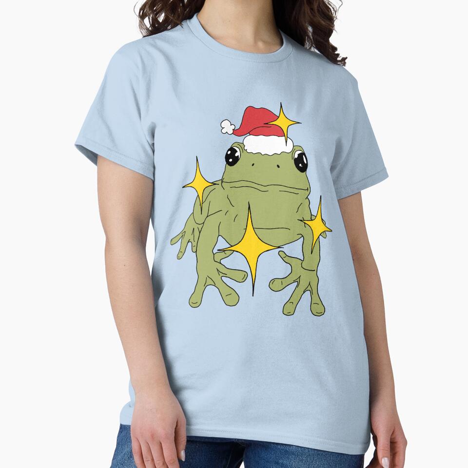 FESTIVE Frog in Christmas Hat ♥ by tartagain