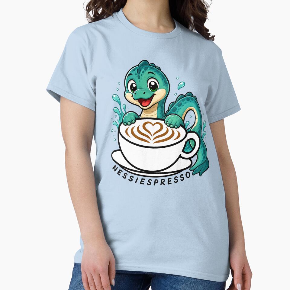 ☕ BREWED BEASTIES COLLECTION ☕ -  CRYPTID CHUMS - Nessiespresso by WheelieGdArt