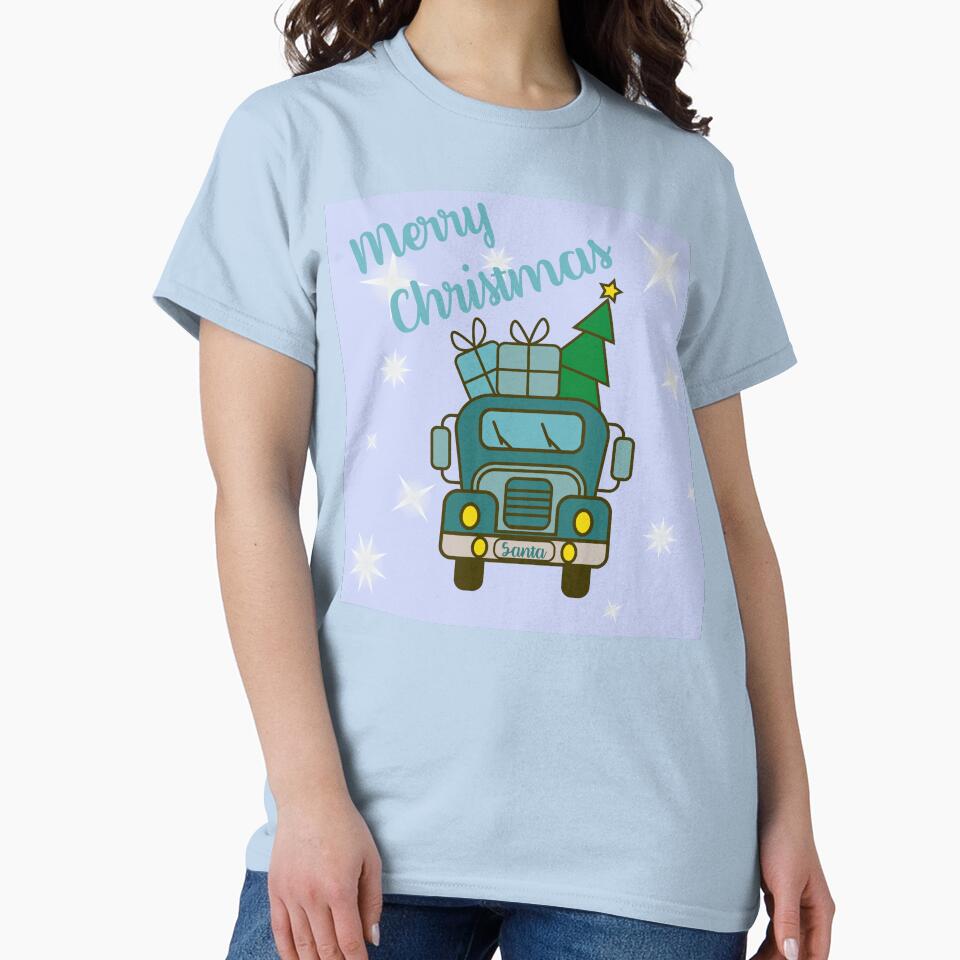 Christmas truck front view Merry Christmas by CutieBlue