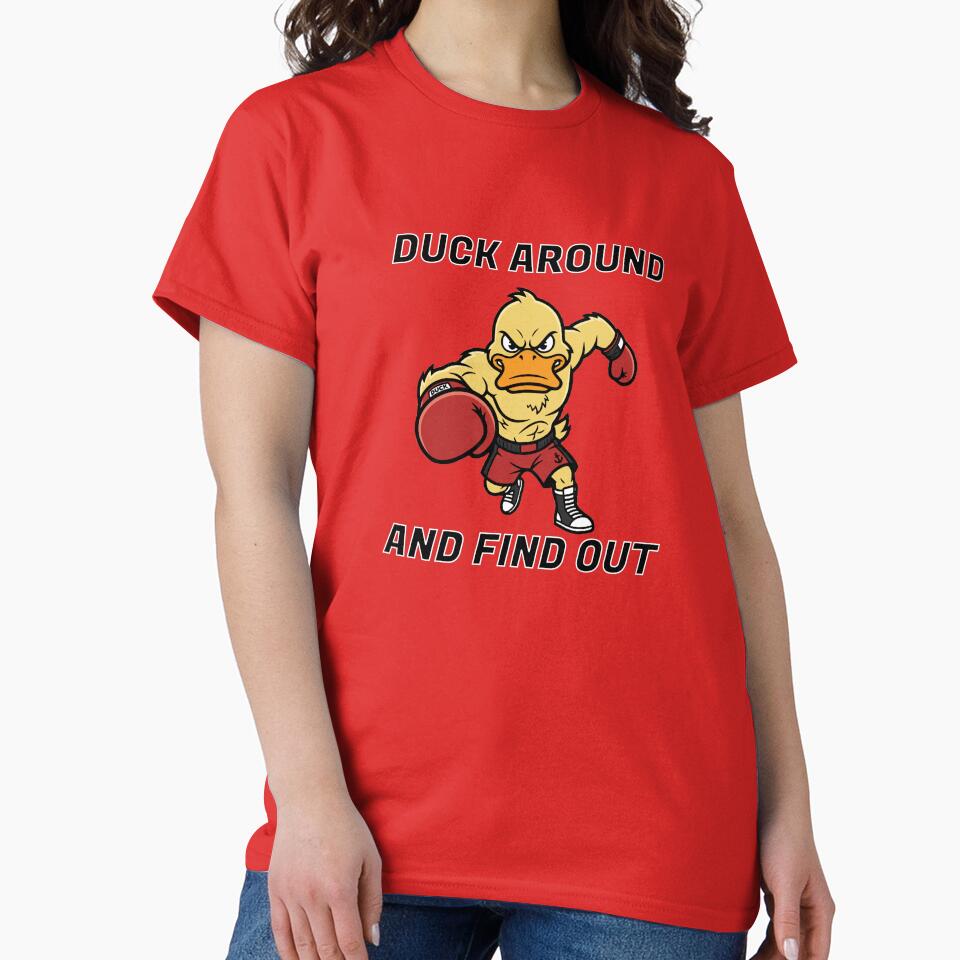 Duck Around And Find Out Funny Boxing Duck Gift by Chrono Design Workx