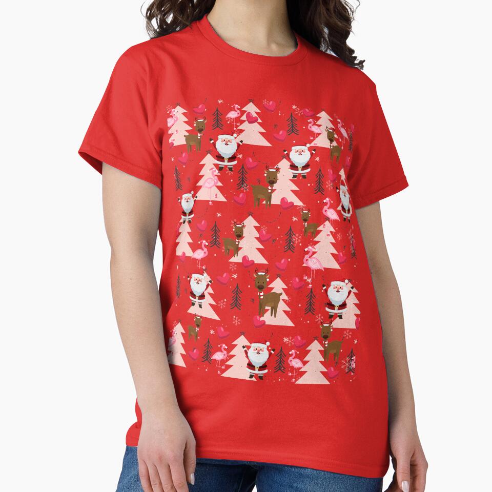 Pink Santa Festive Design by platinumknuckle