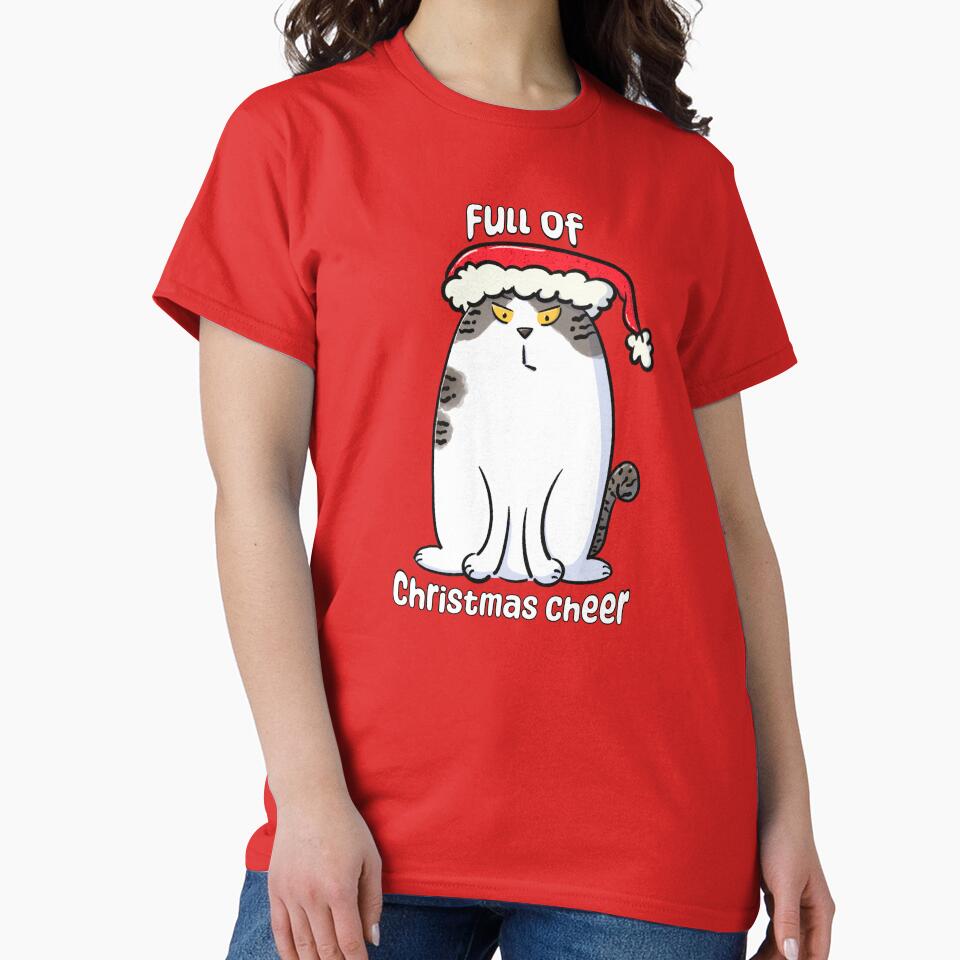 Christmas Cheer Angry Santa Cat by Tales by Chelle