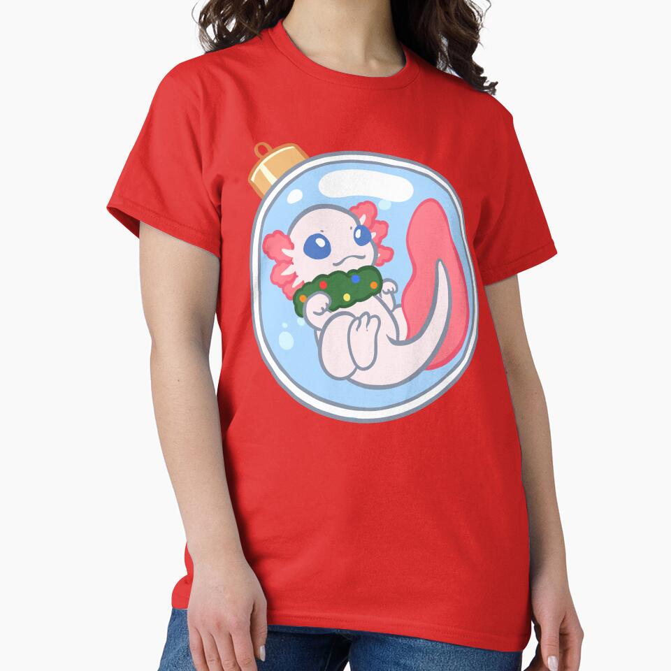 Christmas Ornament Axolotl by Katiefrog217