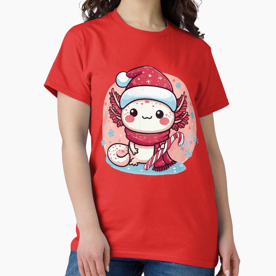 Christmas Axolotl - Kawaii Axolotl Greetings by JessArty ⭐⭐⭐⭐⭐