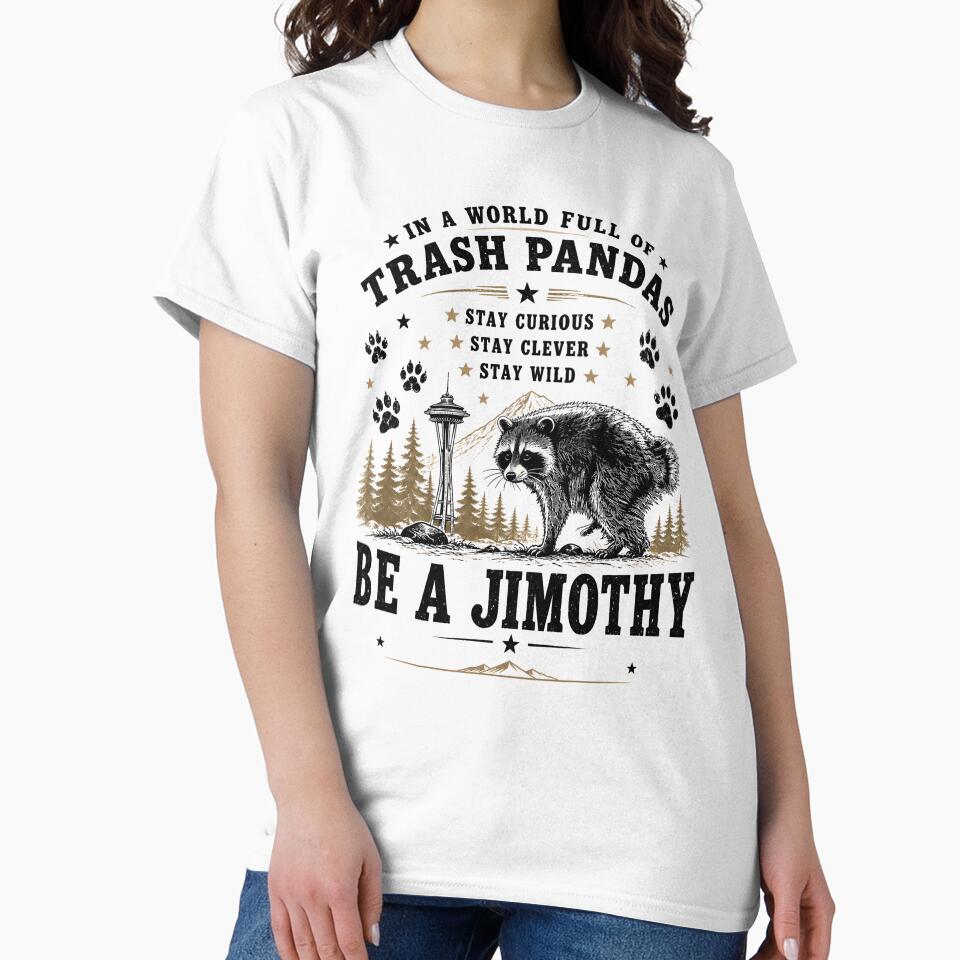 Jimothy Raccoon - Be a Jimothy – Funny Trash Panda Raccoon Vintage Wildlife by JessArty ⭐⭐⭐⭐⭐