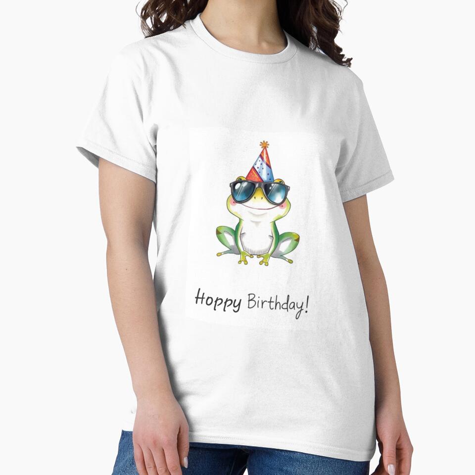 Hoppy Birthday cute kawaii meme gift balloons frog by CheeseBlueprint