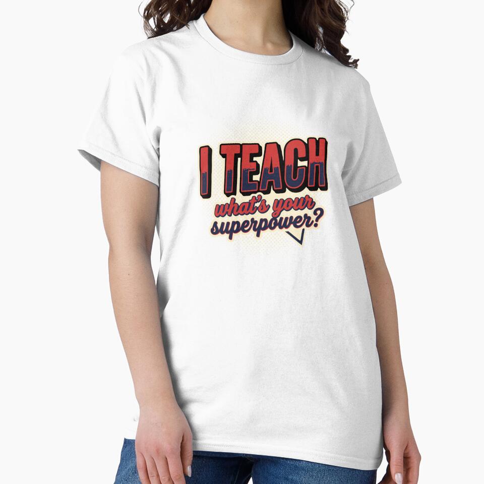 Funny Superhero Teacher Gift Comic Style by OpenFieldNotes