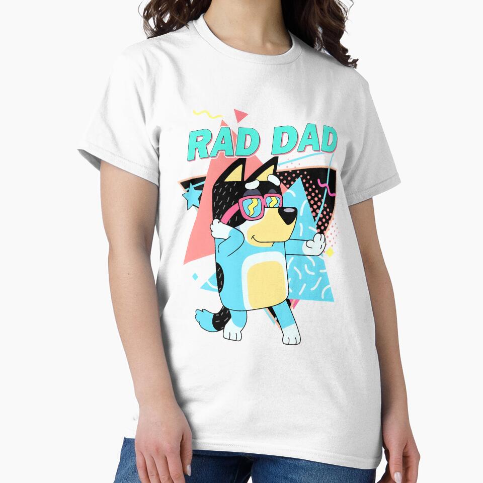 Rad Dad 80s Retro Dab Blueys by oriMarchive