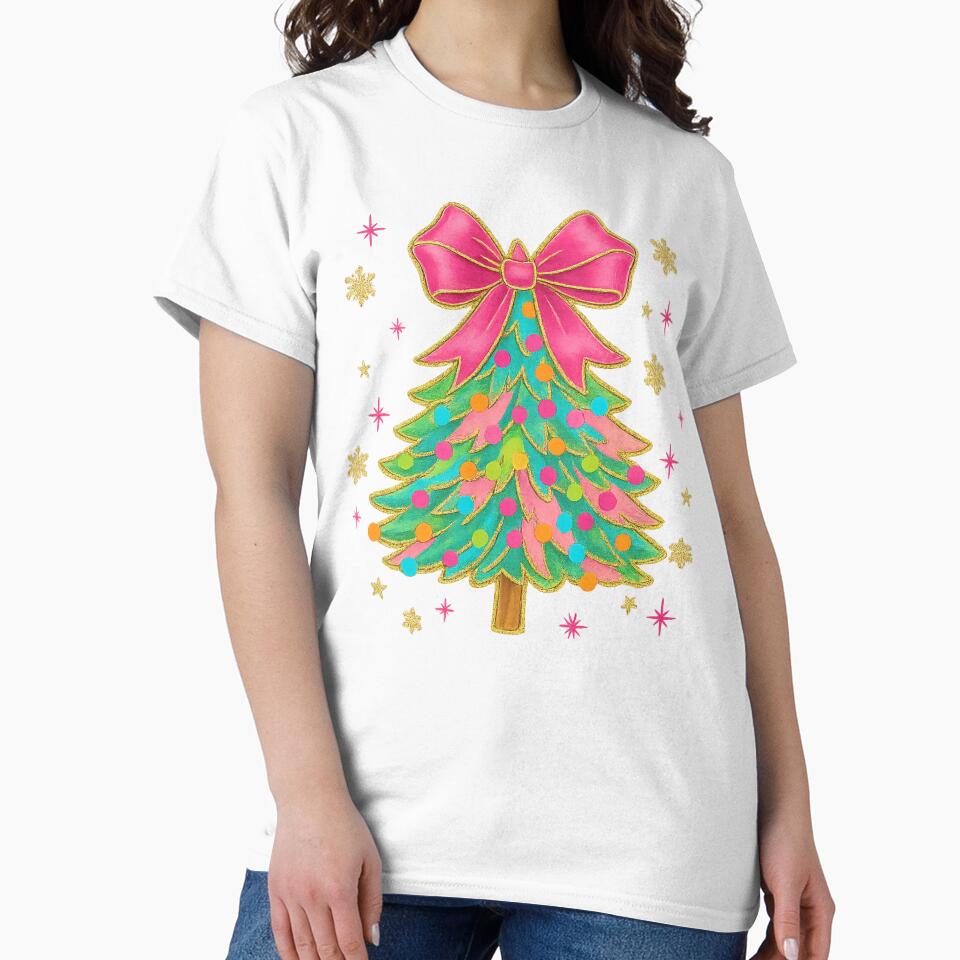 Coquette Glitter Christmas Tree by Clinomania Art