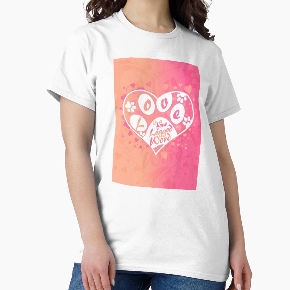 Love is a four legged word, Dog, Dog lover, Dog Dad, dog mom by 4gottenlore