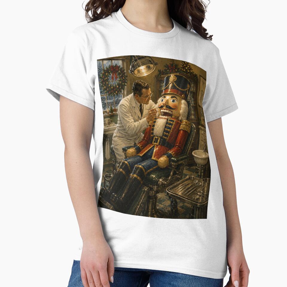 Nutcracker Dentist – Funny Vintage Christmas Art by GSizzle1