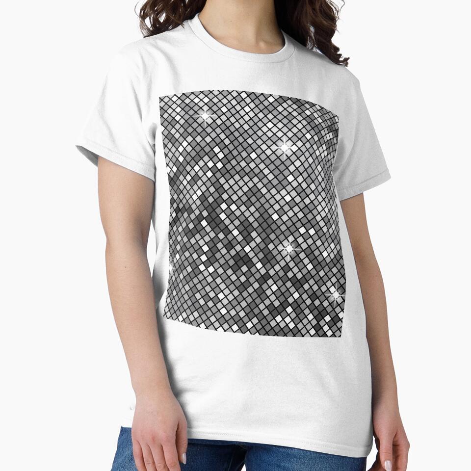 Silver Glittering Disco Ball by newburyboutique