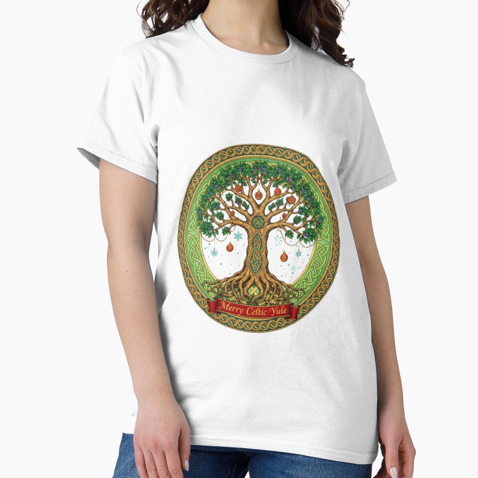 Merry Celtic Yule – Tree of Life Winter Solstice Design by CelticSoulShop