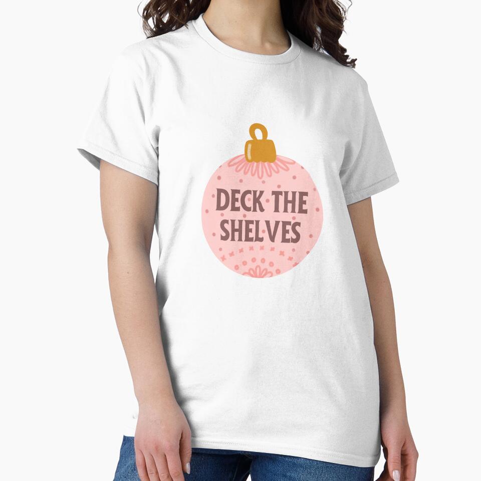 deck the shelves - pink bookish christmas by Neadoodles