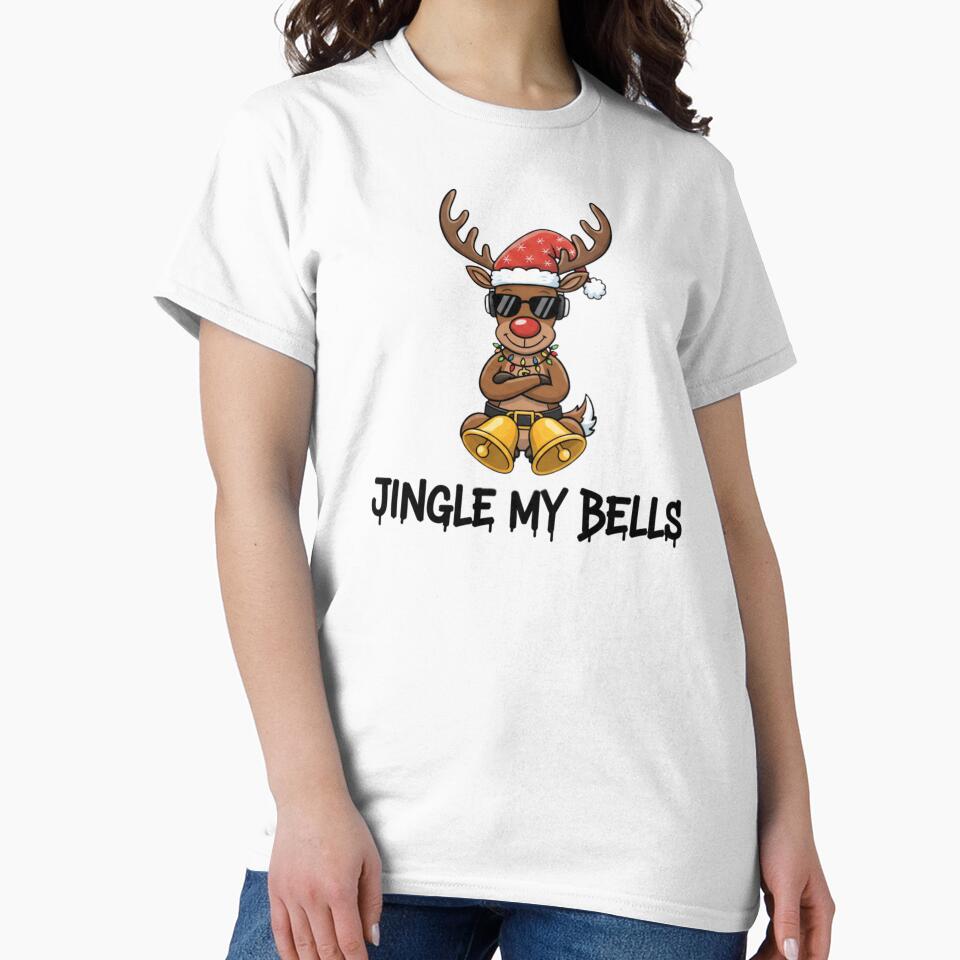 Funny Christmas Reindeer – Jingle My Bells Gangsta Reindeer by TeezOfMadness