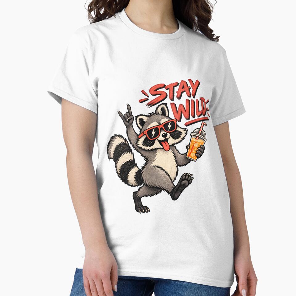 Stay Wild Raccoon by ChocoMellowCo