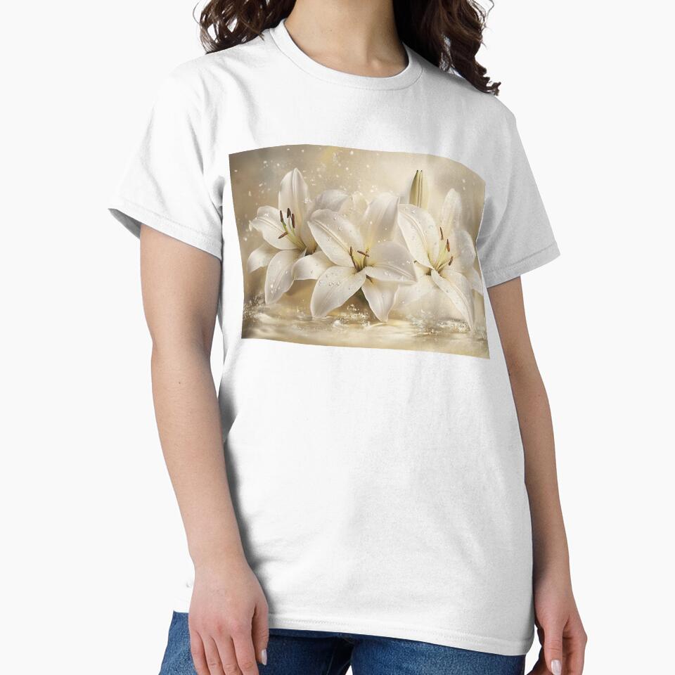 Luminous Lilies in Champagne Gold by daila70