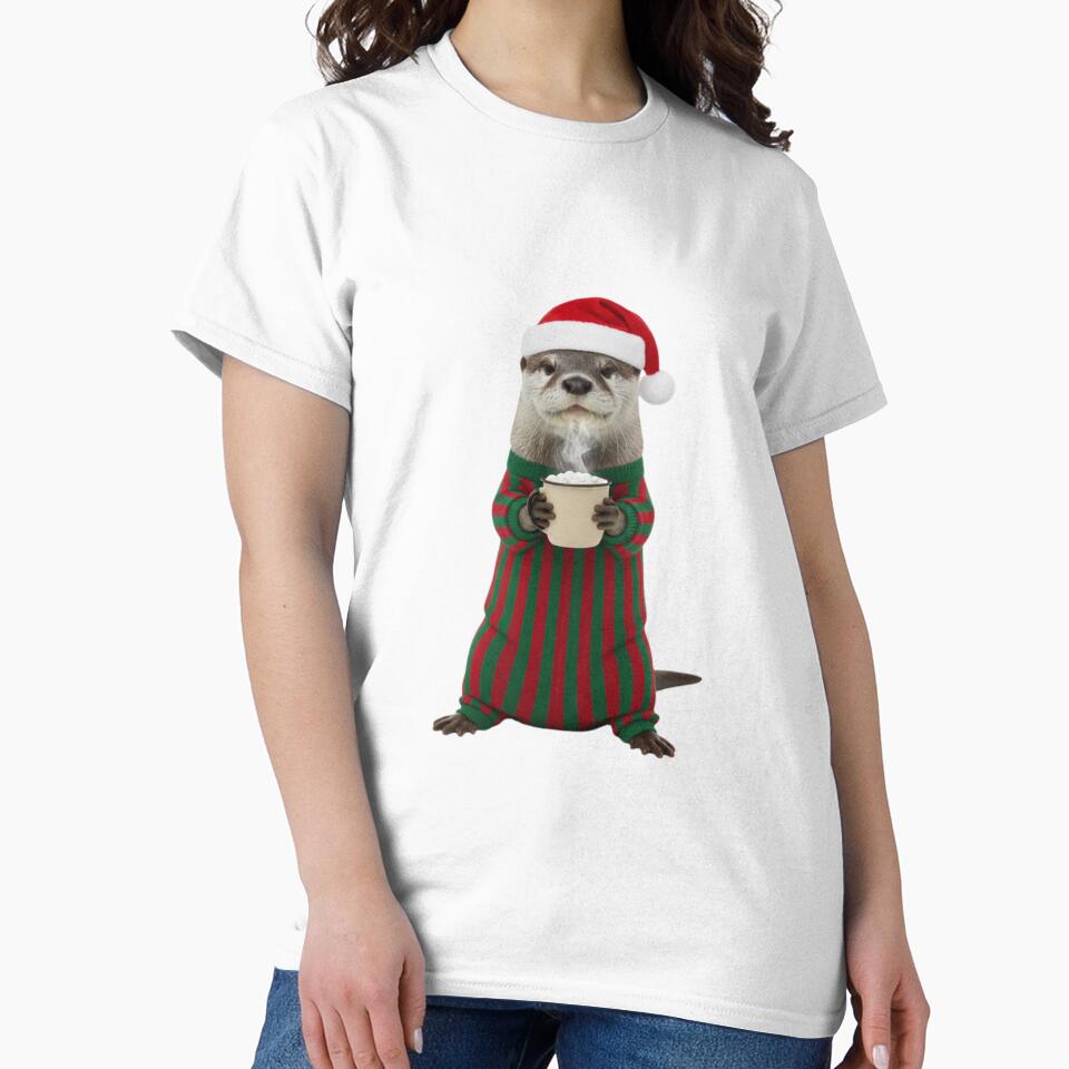 Otter merry christmas xmas holiday funny meme marshmallow hot cocoa by CheeseBlueprint
