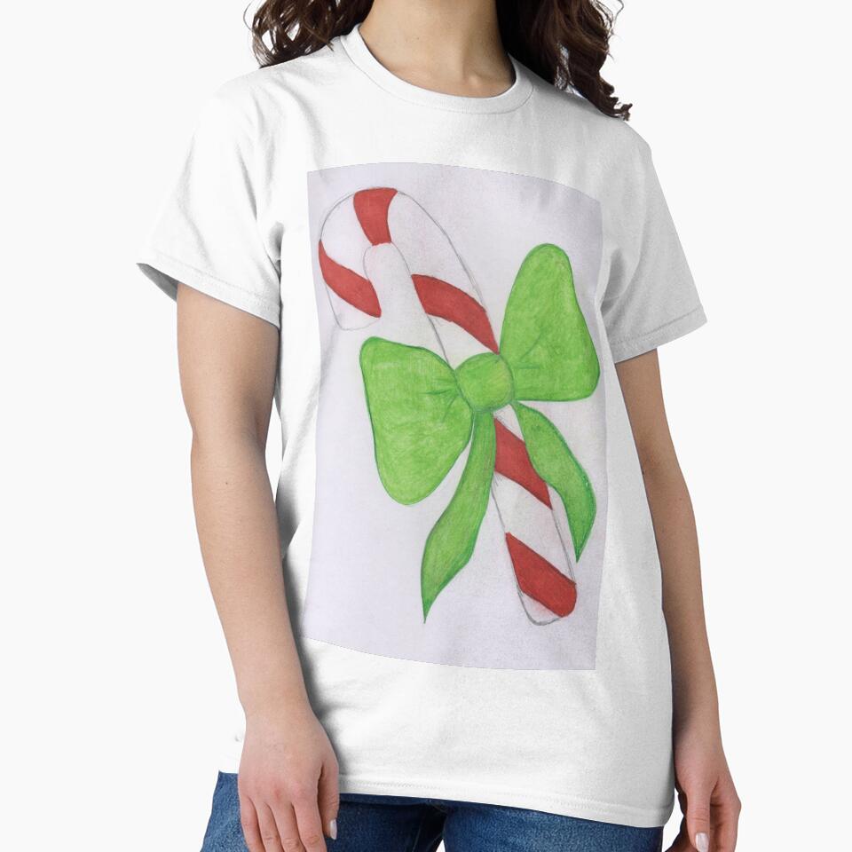Candy cane with bow by Artbysarah23