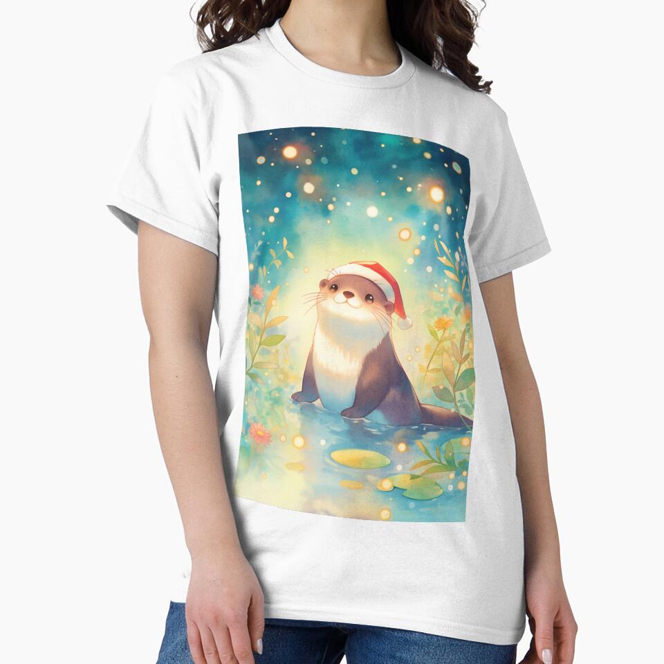 Otter Holiday Glow by AshiraCreations