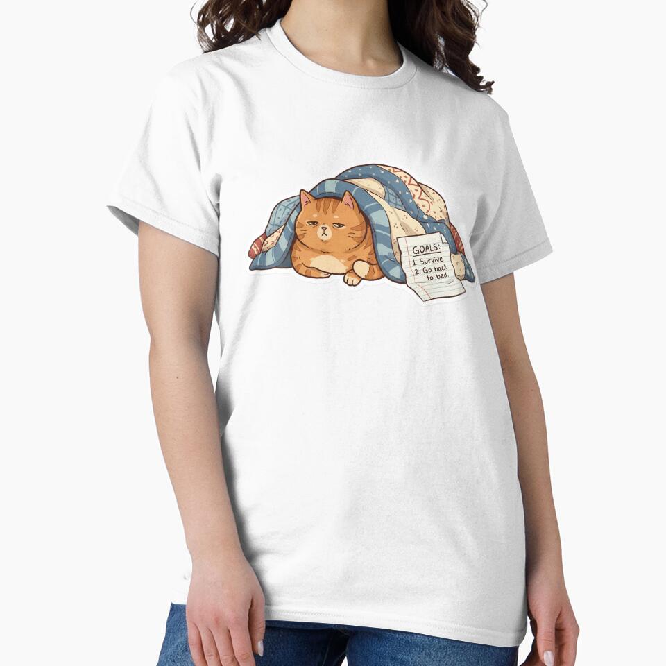 Funny Realistic New Year Goals Cat by StickyGuys