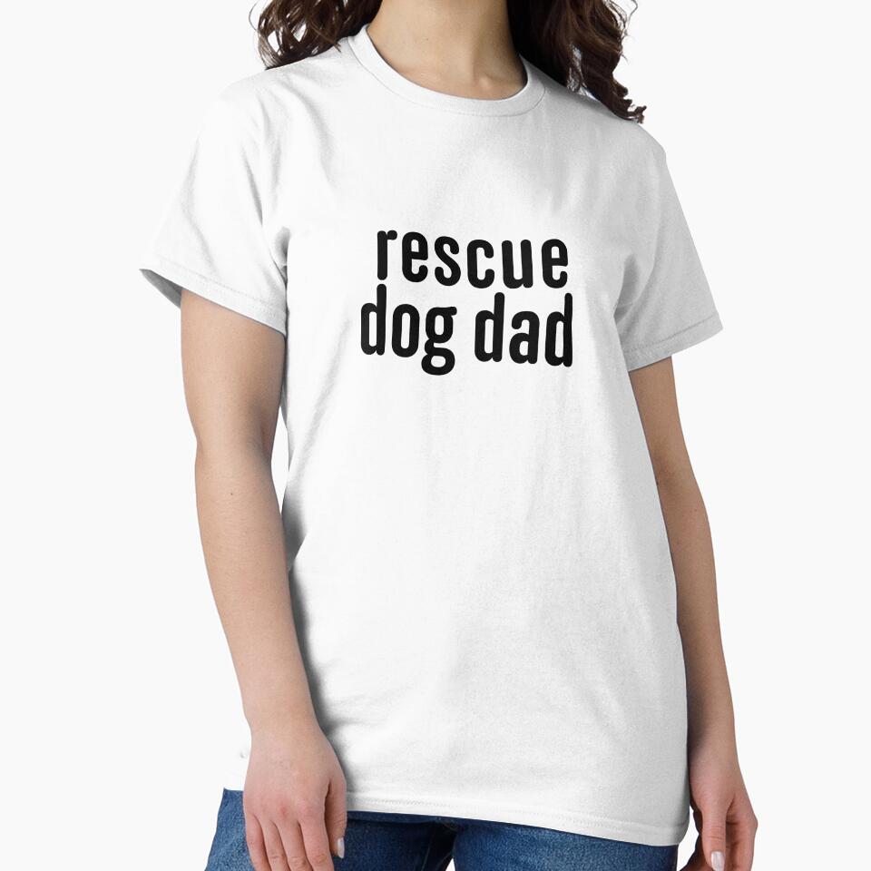 Rescue Dog Dad In Black by Hanreb