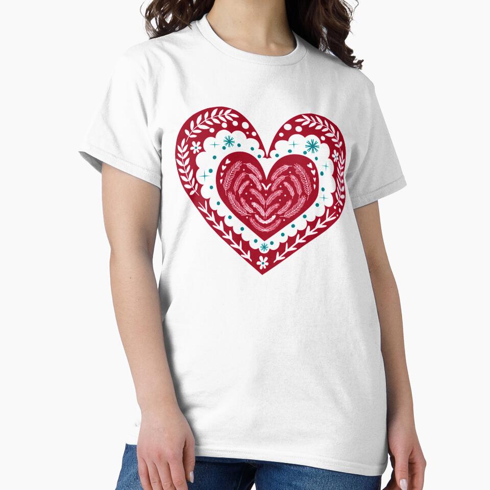 Scandi Hygge Christmas Heart by KATZEI