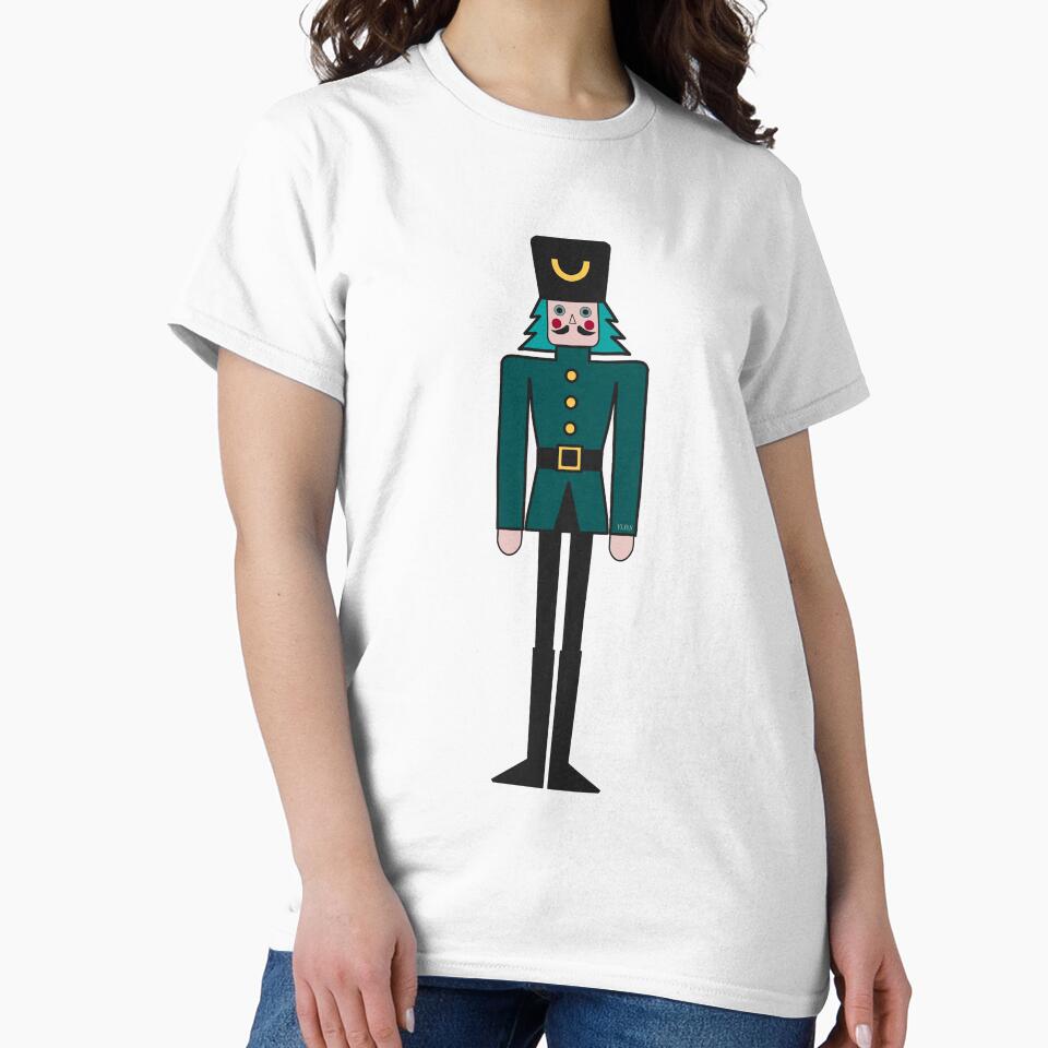 Modern Minimalist Nutcracker Soldier Illustration | Christmas Art | YLDS Holiday Collection by YLDSPARK
