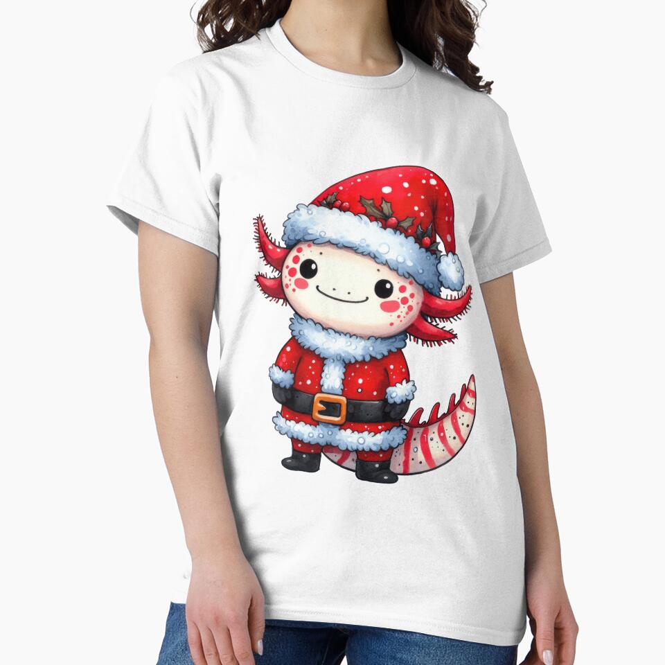 Axolotl Santa Christmas by doodIllustrate