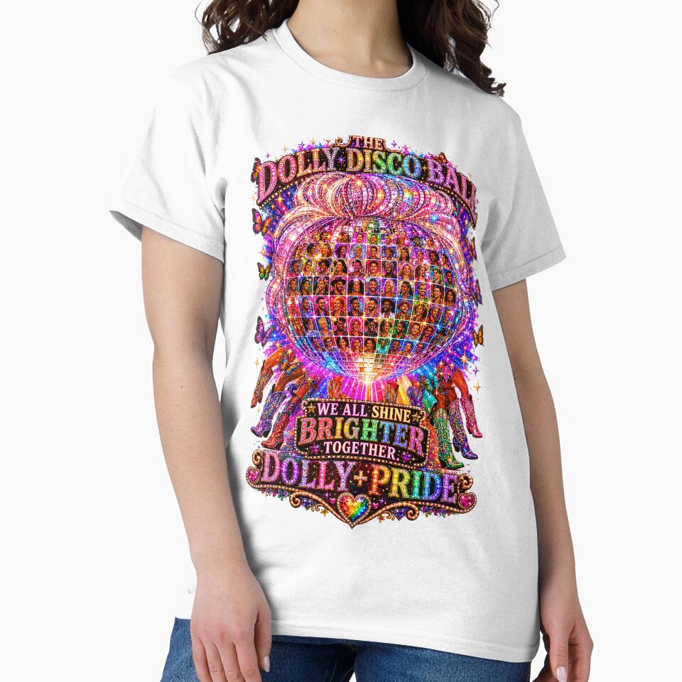 COLLECTION - THE DOLLY EFFECT ✨ -  THE DOLLY DISCO BALL - WE ALL SHINE BRIGHTER TOGETHER - LGBTQIA2S+ PRIDE by WheelieGdArt