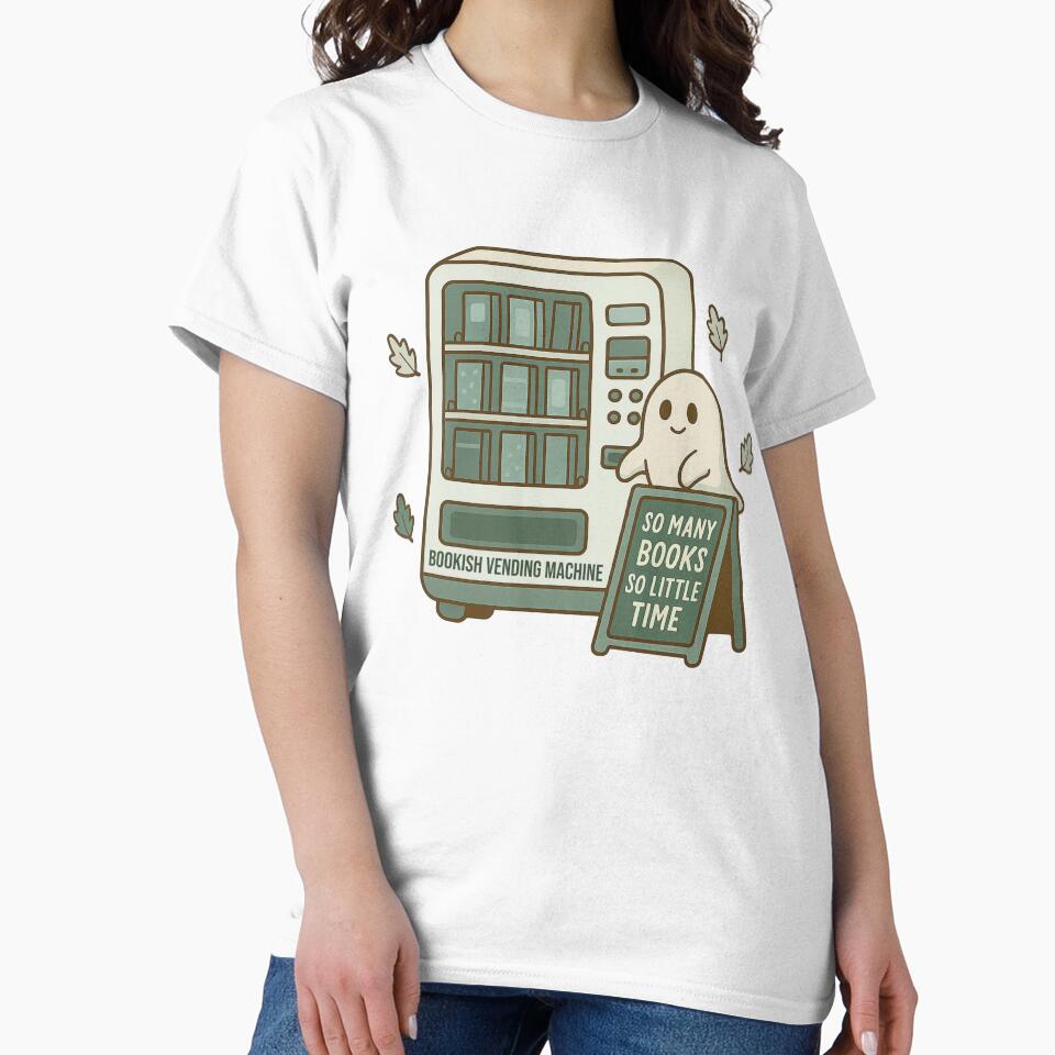 Cute Bookish Vending Machine Ghost by BookishEve
