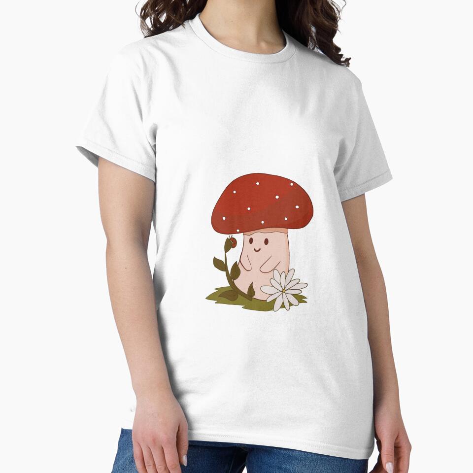 Mushroom and ladybug cute sticker by MiniMellows