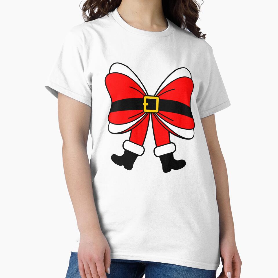 Santa Bow Festive Christmas Ribbon by theartfulaspie