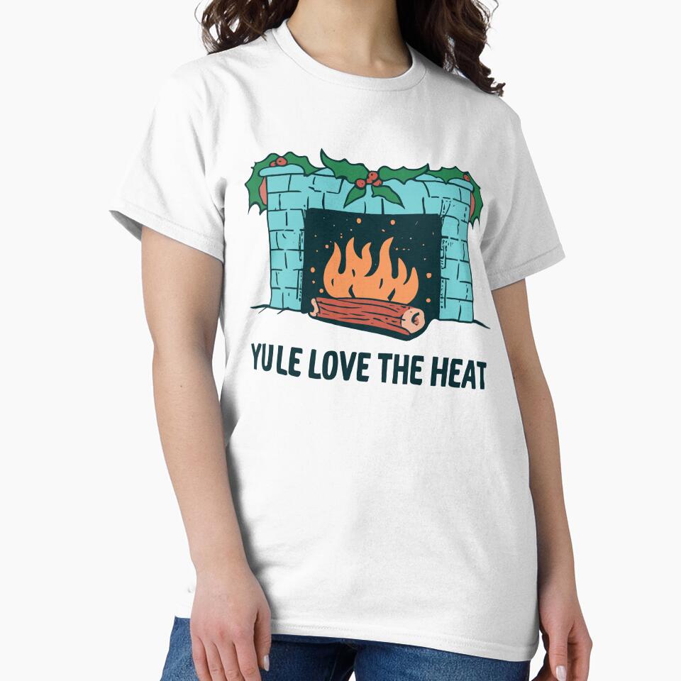 Yule Love The Heat - Yule and Christmas Fireplace 2 by Spiprinto